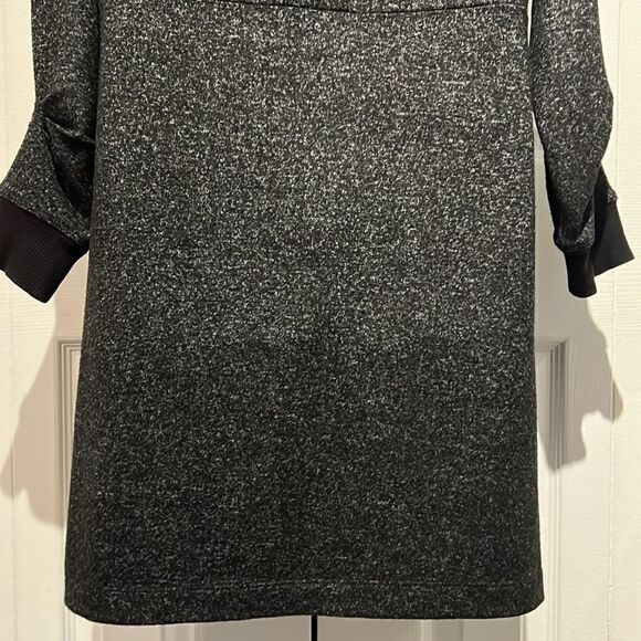 Cabi Black/Grey Long Sleeve Shift Dress Size S (Fits Oversized,See Measurements) - Picture 9 of 11